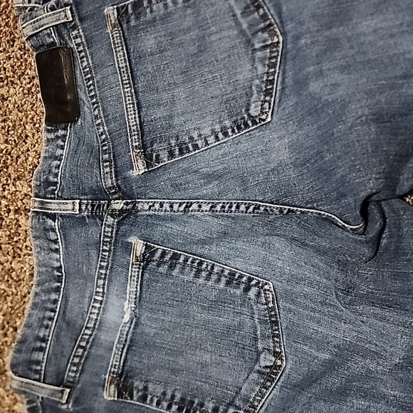 Eddie Bauer Blue Relaxed Jeans with Distressed Details - Picture 3 of 3